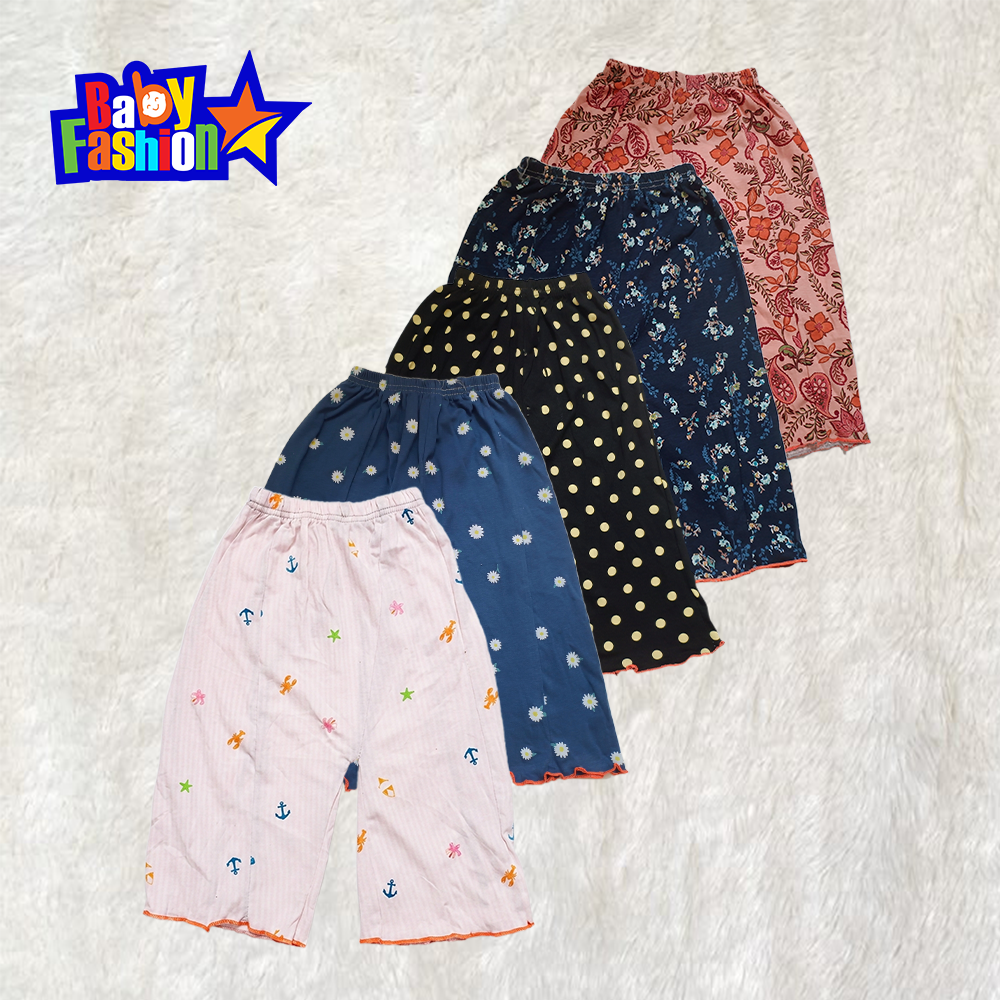 Baby girl cotton palazzo pants (5 Pcs)